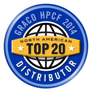 C.H. Reed was named a top 20 Distributor for Graco Protective Coatings Equipment in 2014.