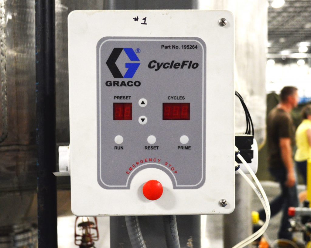 a Graco CycleFlo programmable cycle counter