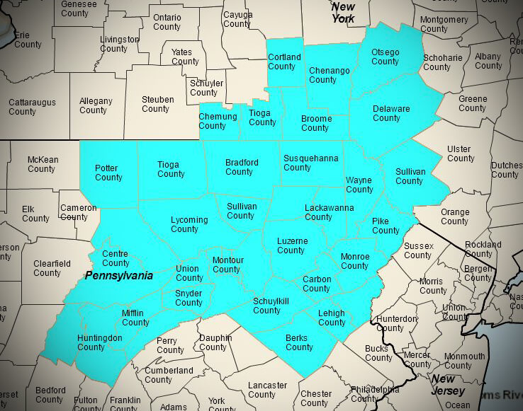 C.H. Reed Milton Territory map