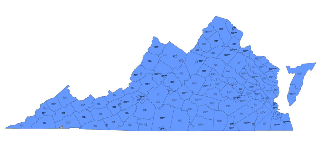 Virginia Territory map