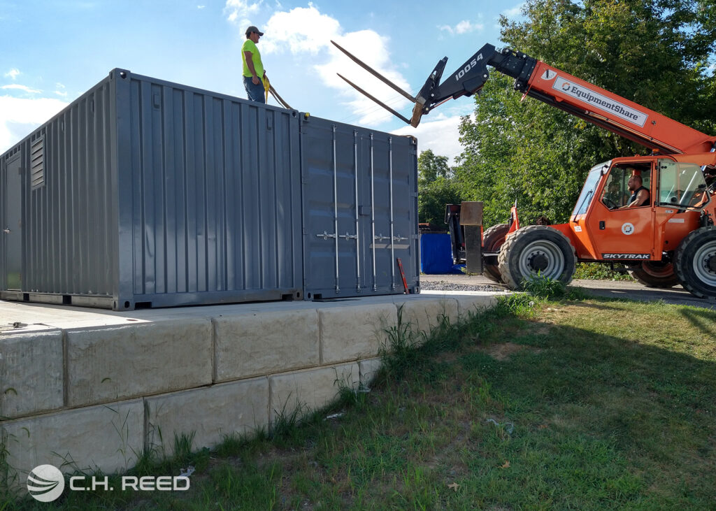 Containers Get Set in Place